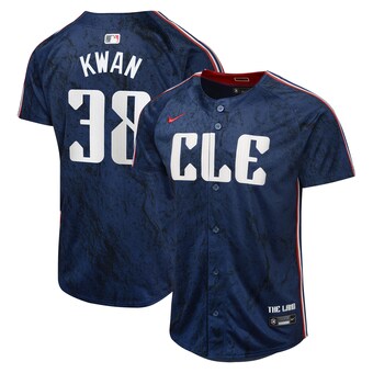 Cleveland Guardians Nike Limited City Connect Jersey - Navy - Steven Kwan - Youth